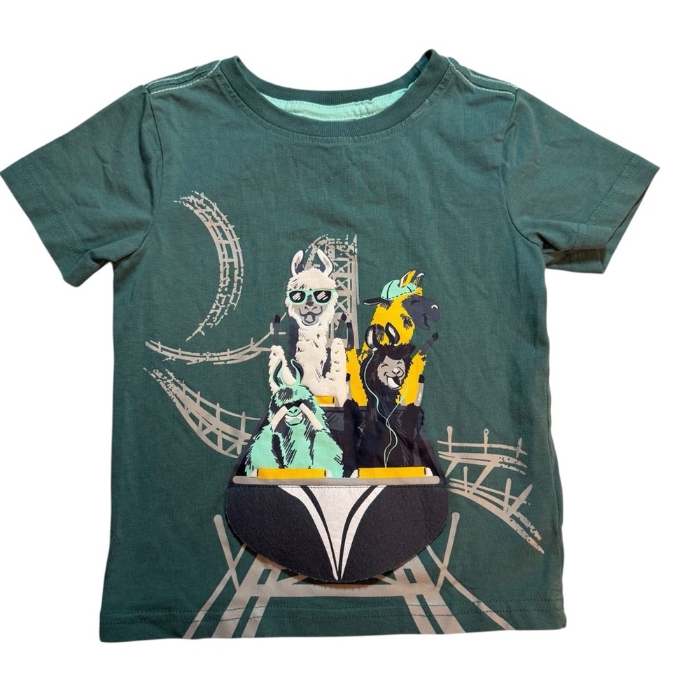 Tommy Bahama toddler llama roller coaster t-shirt 2T